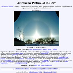 2002 January 14 - Sun Halo at Winter Solstice