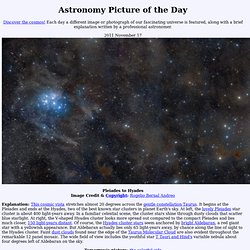 2011 November 17 - Pleiades to Hyades