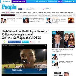 Apollos Hester Makes Inspirational Speech After Football Game