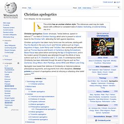 Christian apologetics