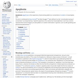 Apophenia - Wikipedia