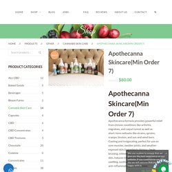 Apothecanna Skincare(Min Order 7) - Green Meds Dispensary