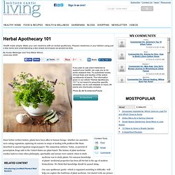 Herbal Apothecary 101 - Natural Remedies