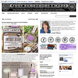 Ornate Apothecary Labels: Free Printables