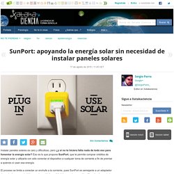 SunPort: apoyando la energía solar sin necesidad de instalar paneles solares