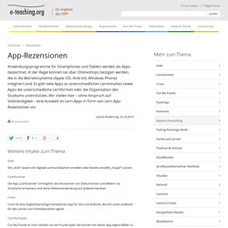 App-Rezensionen (e-teaching.org)