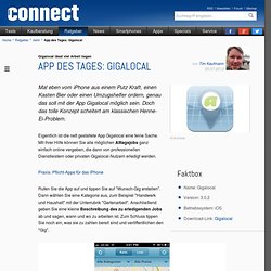 App des Tages: Gigalocal
