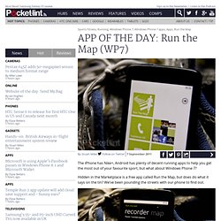 APP OF THE DAY: Run the Map (WP7)