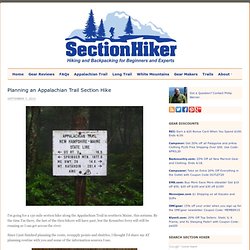 Planning an Appalachian Trail Section Hike
