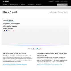Xperia™ arc S | Téléphone à écran tactile Android - Sony Ericsson