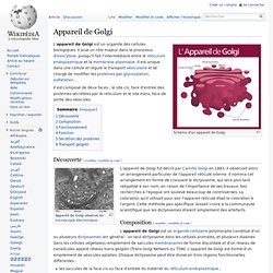 Appareil de Golgi