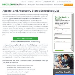Apparel and other Accessory Stores Executives List