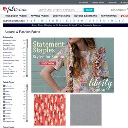 Apparel Fashion Fabric - Designer Fabric by the Yard