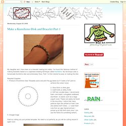 Make A Kumihimo Disk & Bracelet Part 1