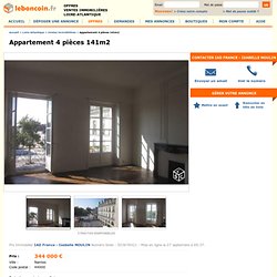 344K€ - Appartement 4 pièces 141m2 - quartier Bouffay