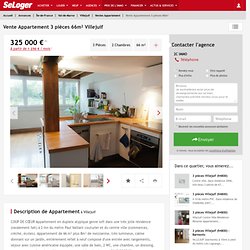 Vente appartement 3 pièces - appartement F3/T3/3 pièces 66m² 325000€