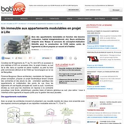 Un immeuble aux appartements modulables en projet à Lille : 18-11