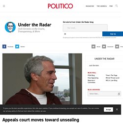 Appeals court moves toward unsealing in Jeffrey Epstein-related underage sex suit