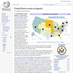 United States courts of appeals