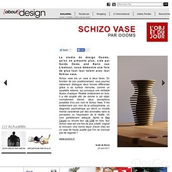 Vase en bois appelé Schizo Vase, designers Guido Ooms and Karin van Lieshout du studio Oooms