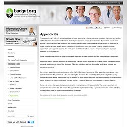Appendicitis - Badgut