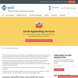 Email Appending Services