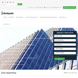 Get Data Appending Services