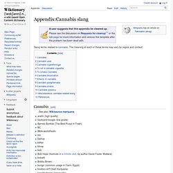 Appendix:Cannabis slang