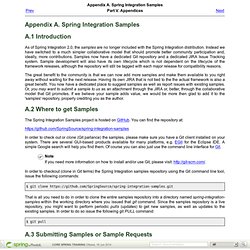 Appendix A. Spring Integration Samples