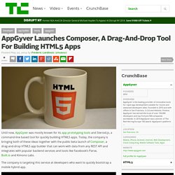 AppGyver Launches Composer, A Drag-And-Drop Tool For Building HTML5 Apps