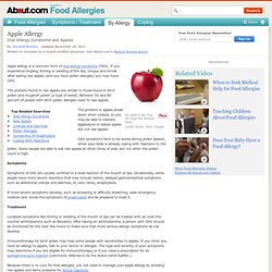 Apple Allergy - Symptoms of Apple Allergy - Allergy to Apples