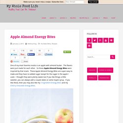 Apple Almond Energy Bites