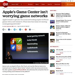 Apple's Game Center isn't worrying game networks