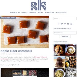 apple cider caramels