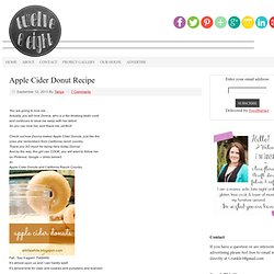 Apple Cider Donut Recipe