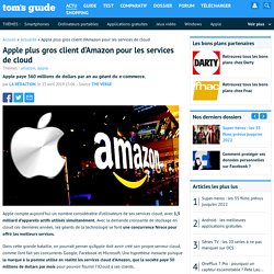 Apple plus gros client d’Amazon pour les services de cloud