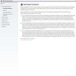 Apple Configurator Help: About Apple Configurator
