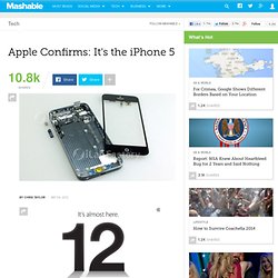 Apple Confirms: It's the iPhone 5