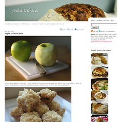 apple crumble bars recipe