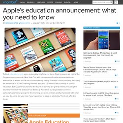 Apple's education announcement: what you need to know