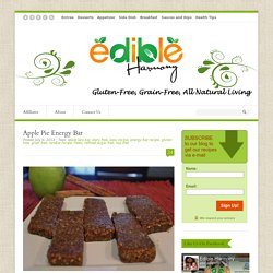 Apple Pie Energy Bar « Edible Harmony