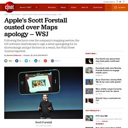 Apple's Scott Forstall ousted over Maps apology