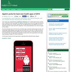Apple’s picks for best new health apps of 2014
