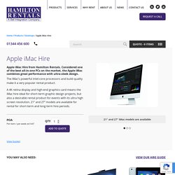 Apple iMac Hire - Hamilton Rentals