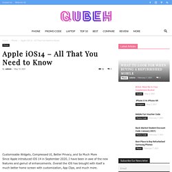 Apple iOS14 – All That You Need to Know
