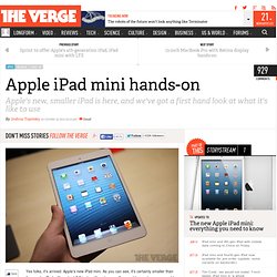 Apple iPad mini hands-on