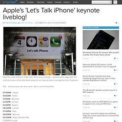 Apple's 'Let's Talk iPhone' keynote liveblog!