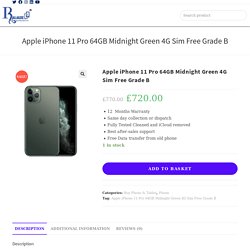 Apple iPhone 11 Pro 64GB Midnight Green 4G Sim Free Grade B