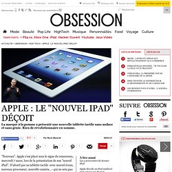 Apple : le "nouvel iPad" déçoit - Le Nouvel Observateur