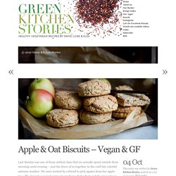 Apple & Oat Biscuits – Vegan & GF